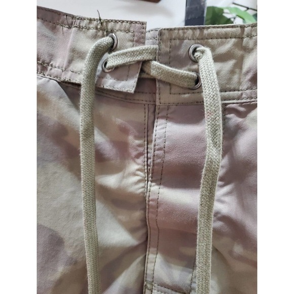 Aigle Army Fatigue Camouflage Cargo Logo Print Pull On Swimwear Shorts M - Picture 3 of 10